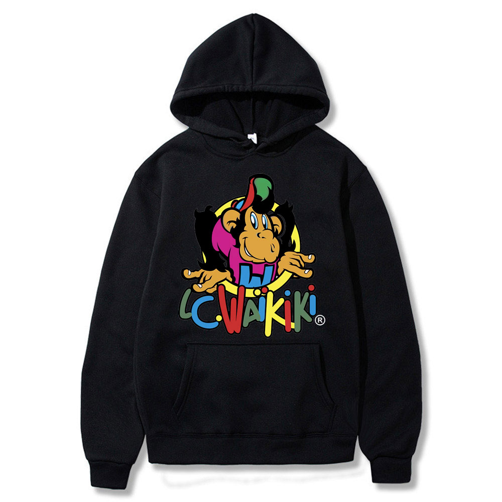 Anime Merchandise Hoodie - Lc Waikiki Monkey Merchandise Hoodie Men