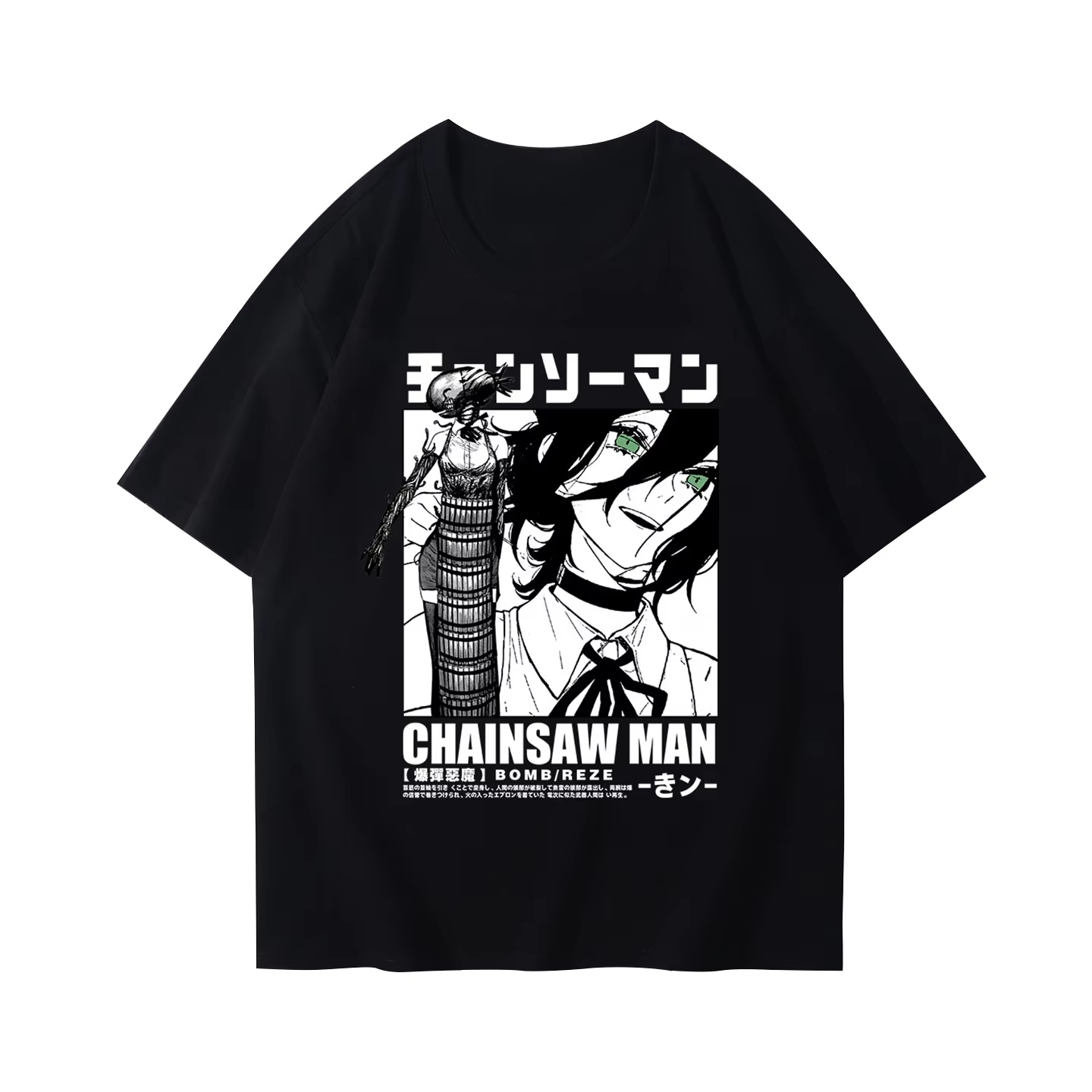 Anime Merchandise T-Shirts - Fashion Winter and Autumn Chainsaw T-shirt
