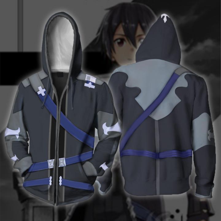 Anime Merchandise Hoodie - Sword Art Online Anime CS Zipper