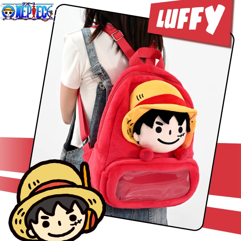 Anime Merchandise From Japan - One Piece Backpack Cartoon Monkey D.