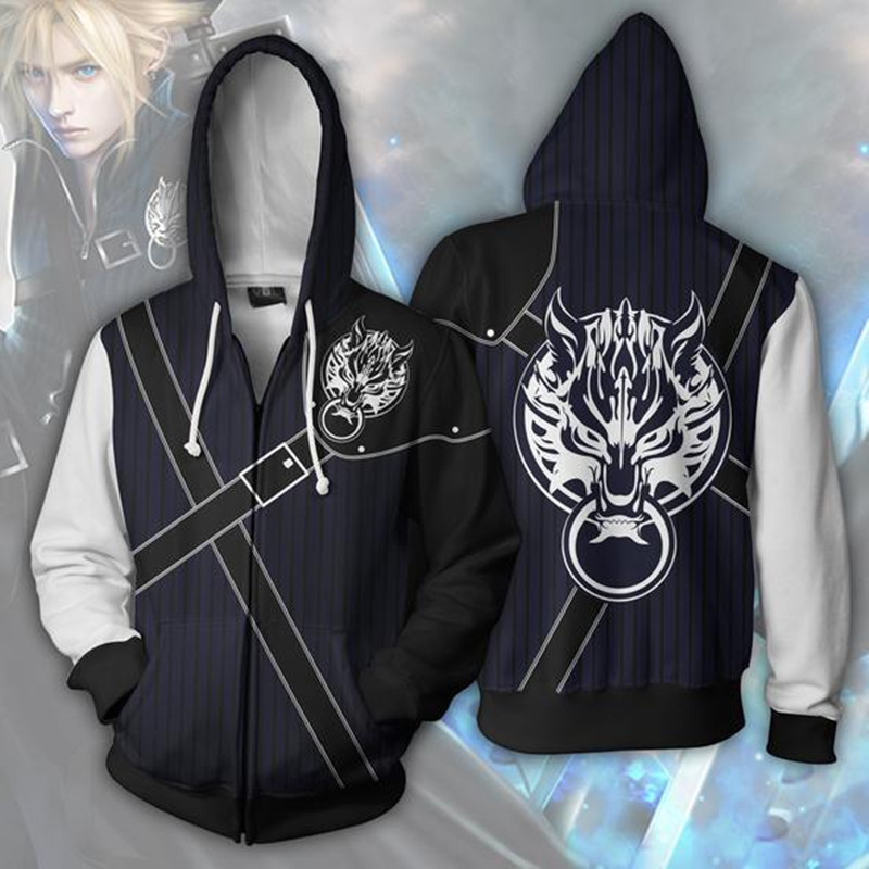 Final Fantasy Hoodie Digital P - Anime Merchandise Hoodie ulasan dan harga